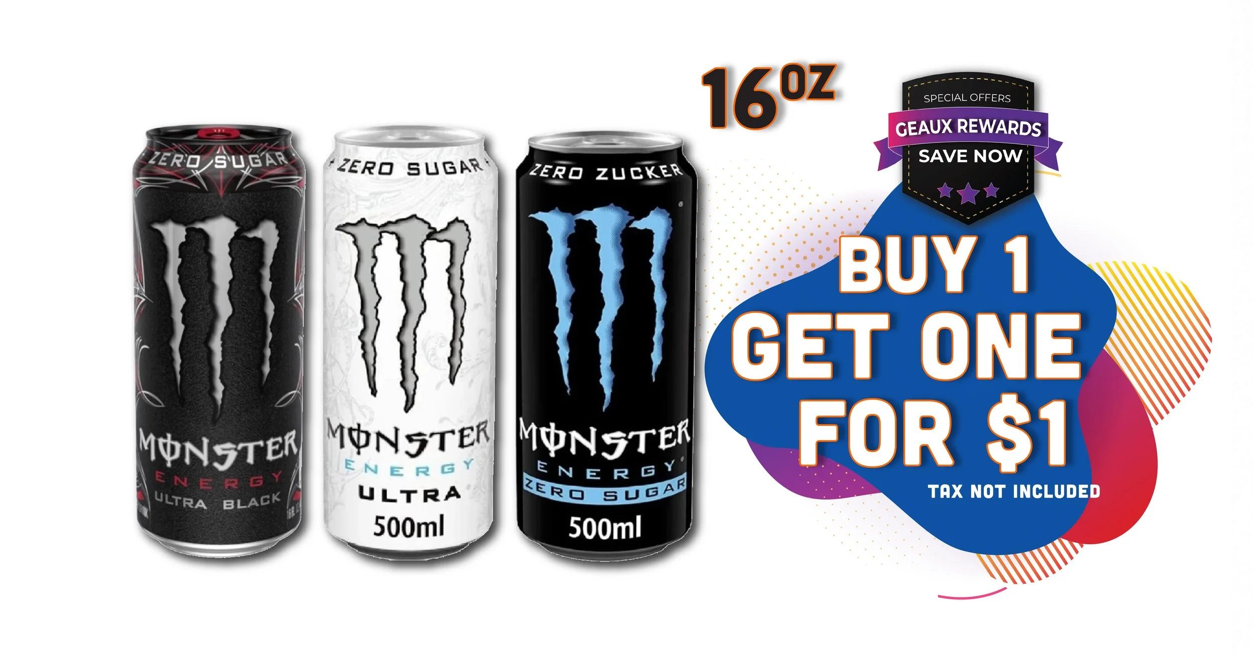 Grizzly Energy 16oz — buy 1 get one for $1